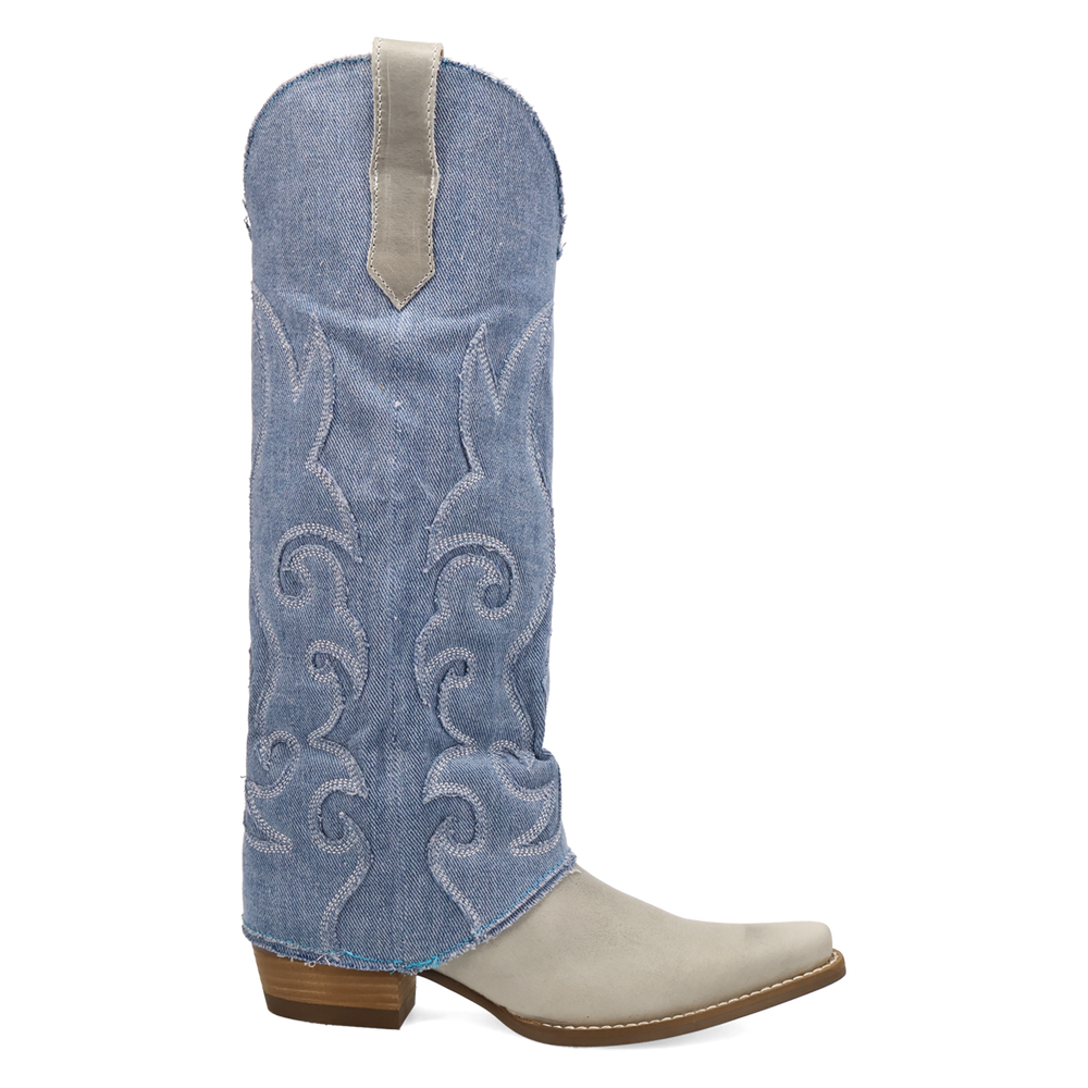 Online Exclusive | Dingo | Blue Jean Baby Leather Boot in White **PREORDER