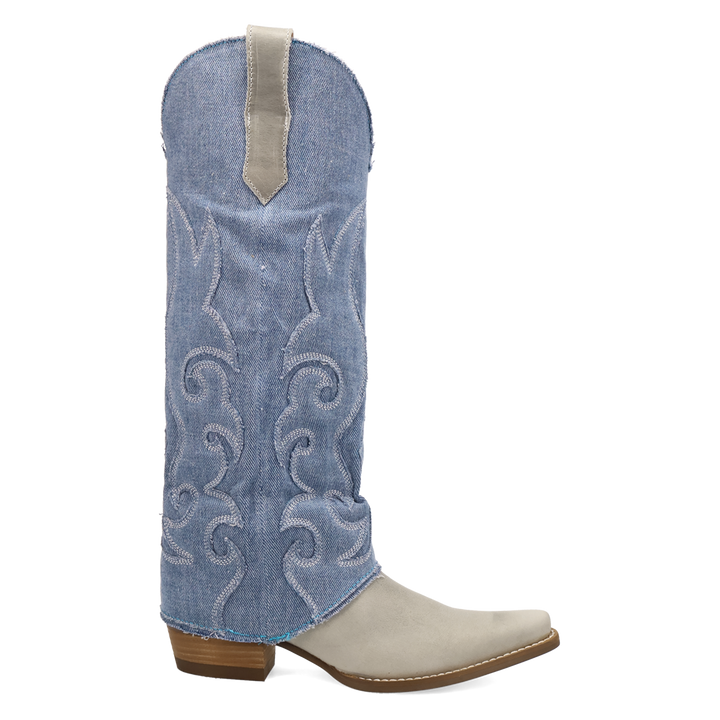 Online Exclusive | Dingo | Blue Jean Baby Leather Boot in White **PREORDER
