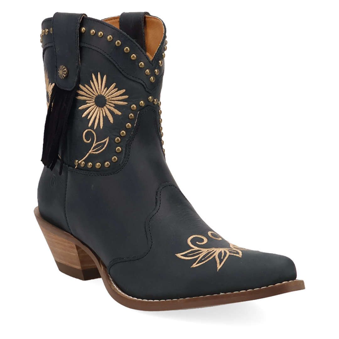 Online Exclusive | Dingo | Country Cute Leather Bootie in Black **PREORDER