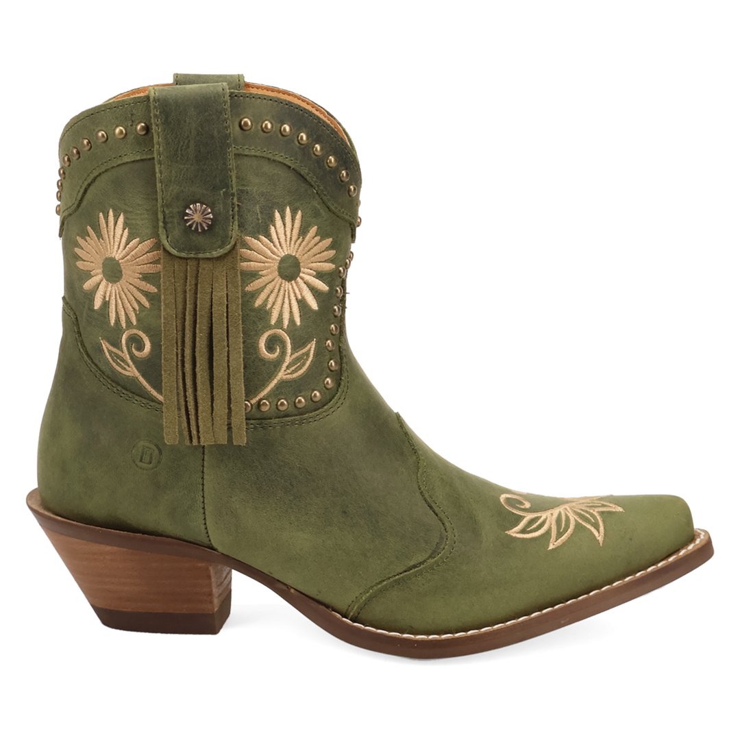 Online Exclusive | Dingo | Country Cute Leather Bootie in Olive Green **PREORDER