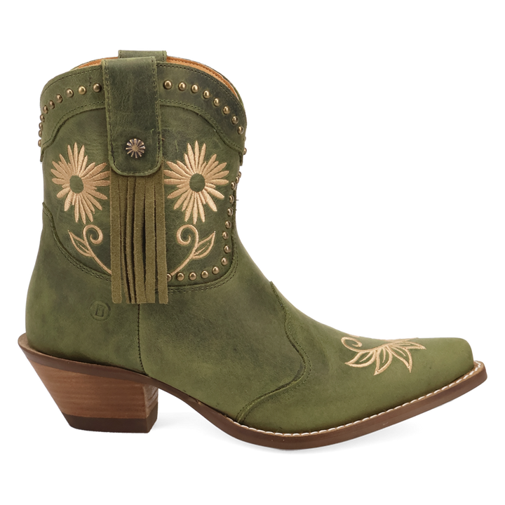 Online Exclusive | Dingo | Country Cute Leather Bootie in Olive Green **PREORDER