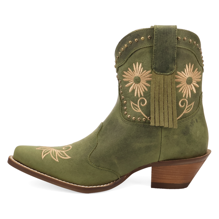 Online Exclusive | Dingo | Country Cute Leather Bootie in Olive Green **PREORDER