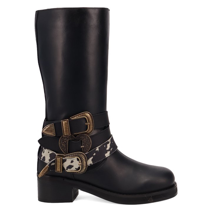 Online Exclusive | Dingo | Full Throttle Leather Boot in Black **PREORDER