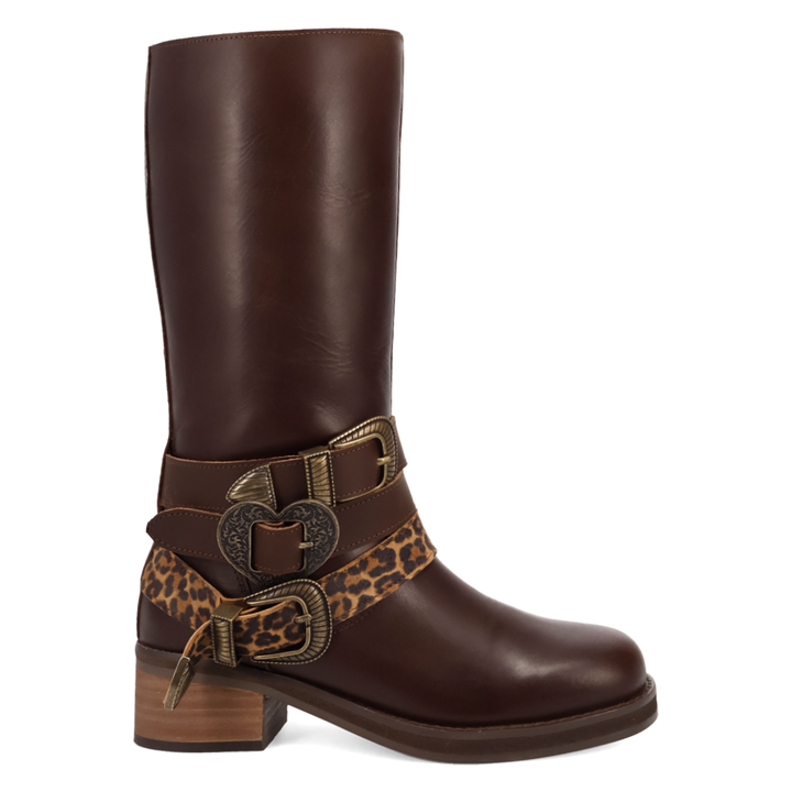 Online Exclusive | Dingo | Full Throttle Leather Boot in Brown **PREORDER