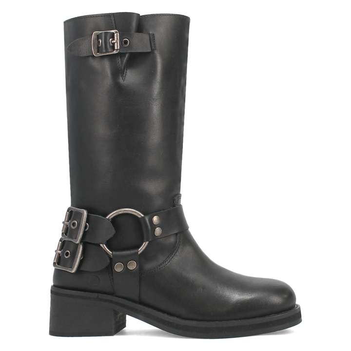 Online Exclusive | Dingo | Harlee Leather Boot in Black **PREORDER