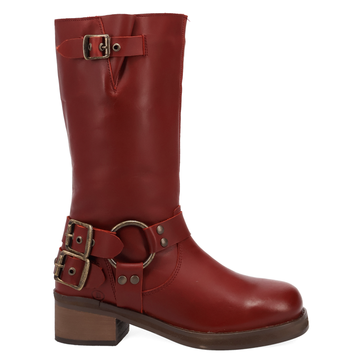 Online Exclusive | Dingo | Harlee Leather Boot in Maroon **PREORDER
