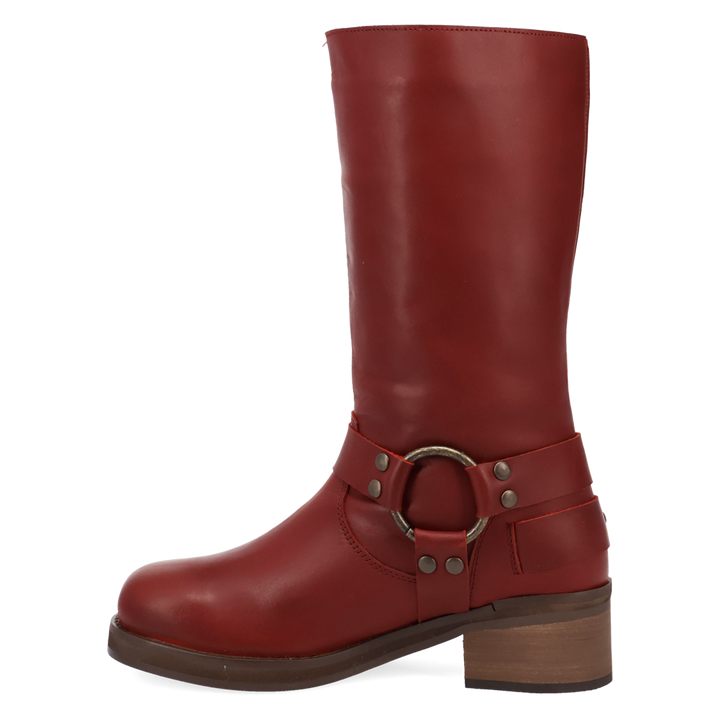 Online Exclusive | Dingo | Harlee Leather Boot in Maroon **PREORDER