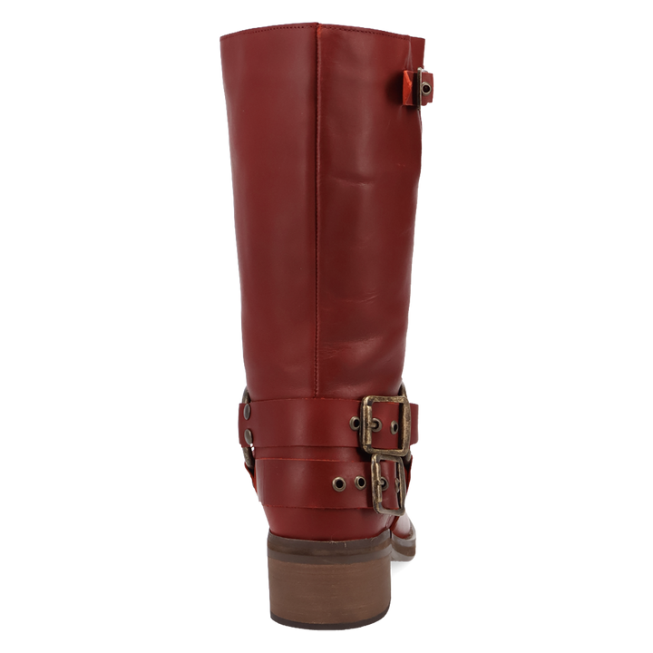 Online Exclusive | Dingo | Harlee Leather Boot in Maroon **PREORDER