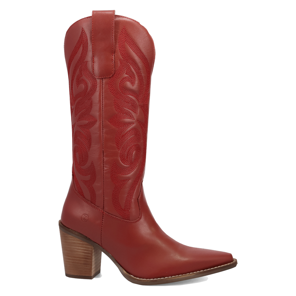 Online Exclusive | Dingo | Hensley Leather Boot in Red **PREORDER