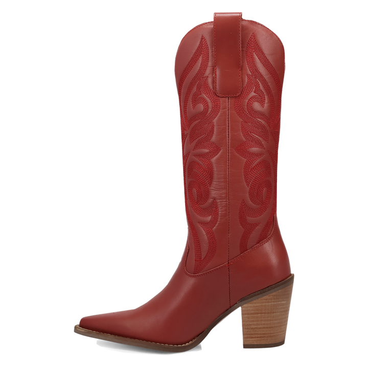 Online Exclusive | Dingo | Hensley Leather Boot in Red **PREORDER