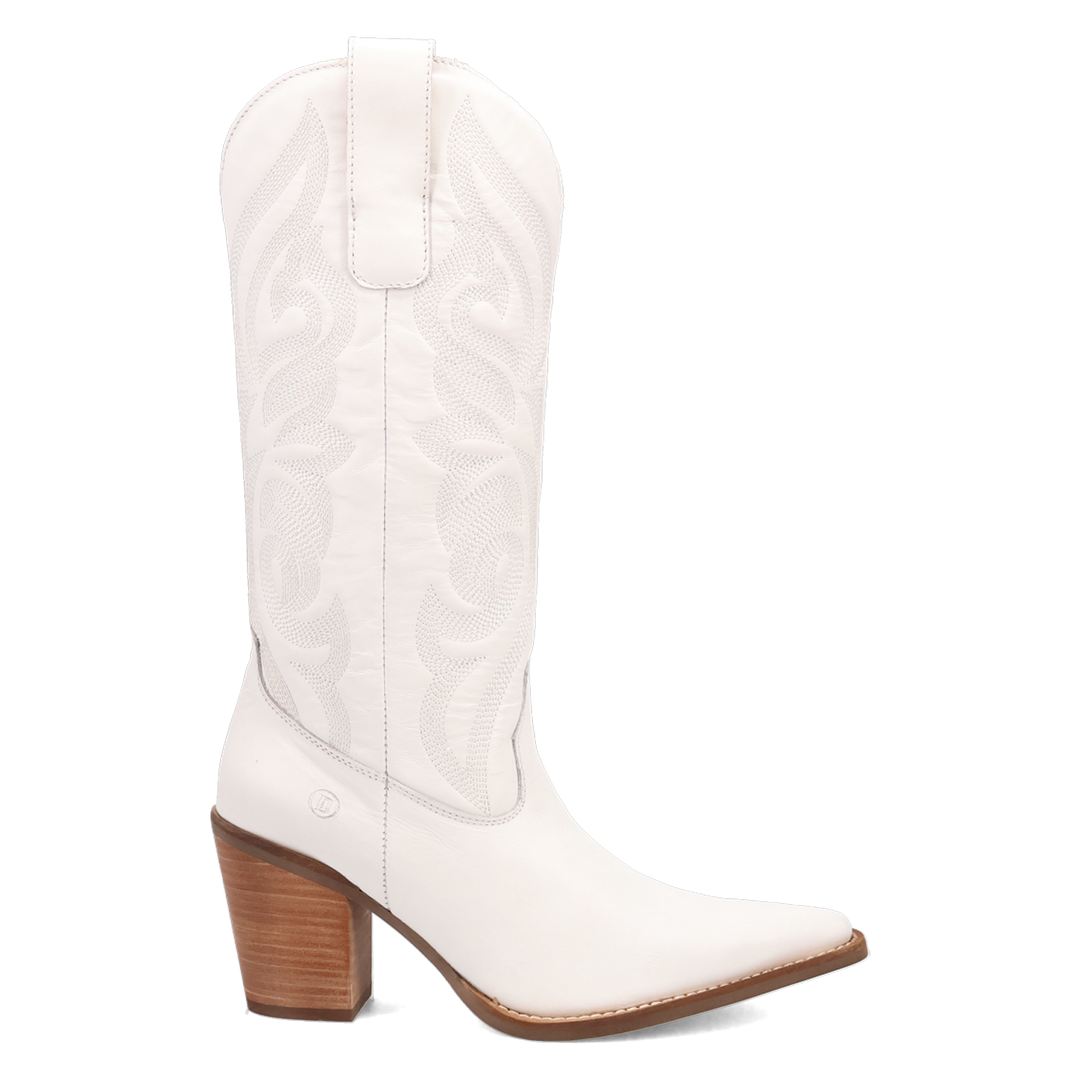 Online Exclusive | Dingo | Hensley Leather Boot in White **PREORDER
