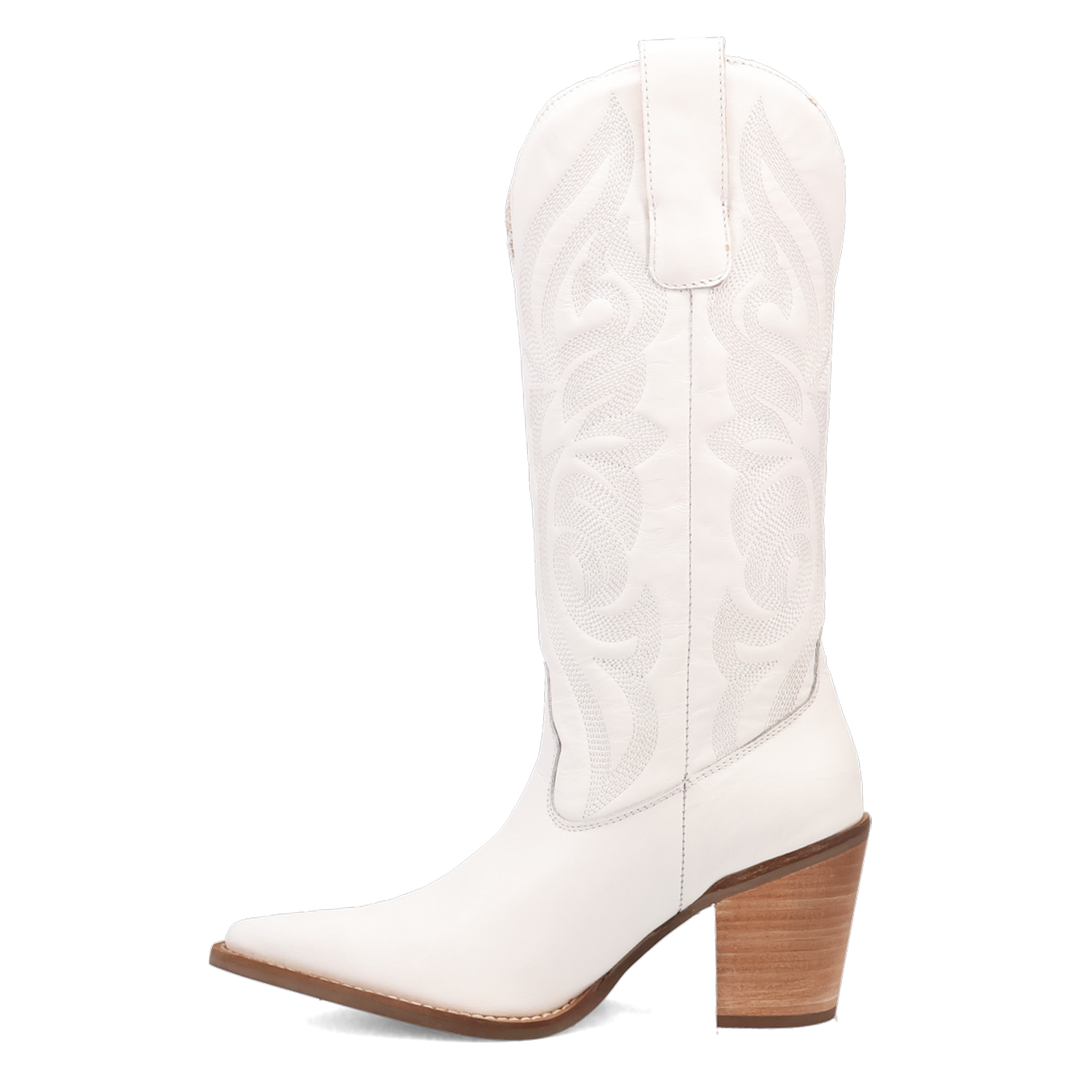 Online Exclusive | Dingo | Hensley Leather Boot in White **PREORDER