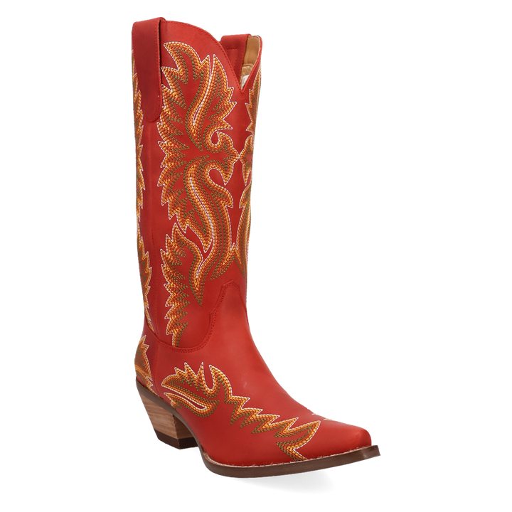 Online Exclusive | Dingo | Lantana Leather Boot in Red **PREORDER