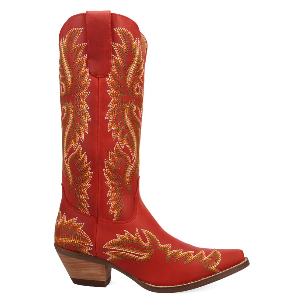 Online Exclusive | Dingo | Lantana Leather Boot in Red **PREORDER