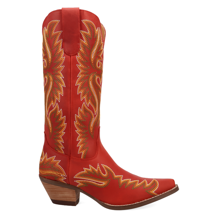 Online Exclusive | Dingo | Lantana Leather Boot in Red **PREORDER