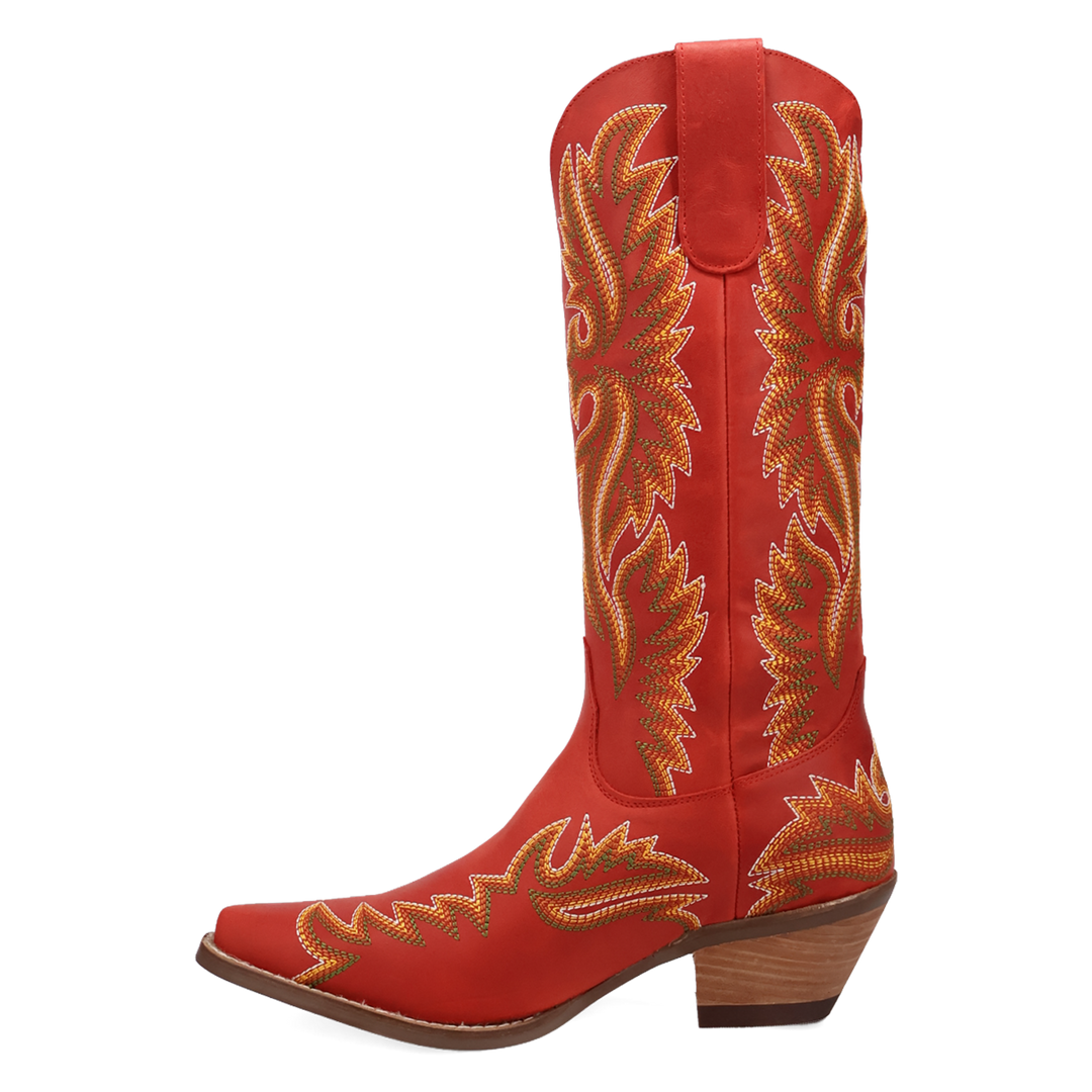 Online Exclusive | Dingo | Lantana Leather Boot in Red **PREORDER
