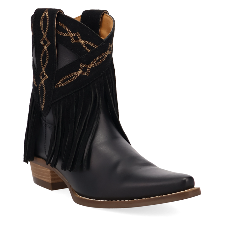 Online Exclusive | Dingo | Last Ride Leather Bootie in Black **PREORDER