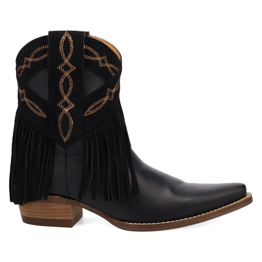 Online Exclusive | Dingo | Last Ride Leather Bootie in Black **PREORDER