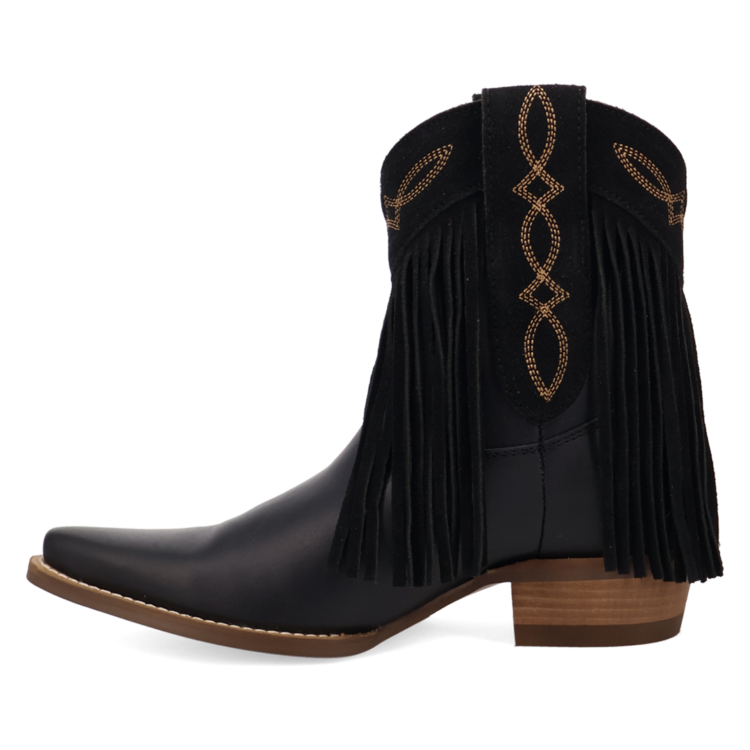Online Exclusive | Dingo | Last Ride Leather Bootie in Black **PREORDER