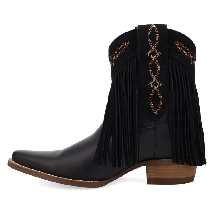 Online Exclusive | Dingo | Last Ride Leather Bootie in Black **PREORDER