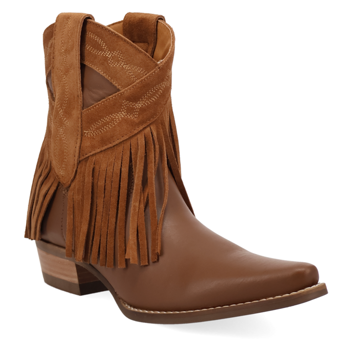 Online Exclusive | Dingo | Last Ride Leather Bootie in Camel **PREORDER