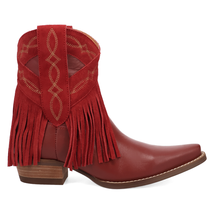 Online Exclusive | Dingo | Last Ride Leather Bootie in Red **PREORDER