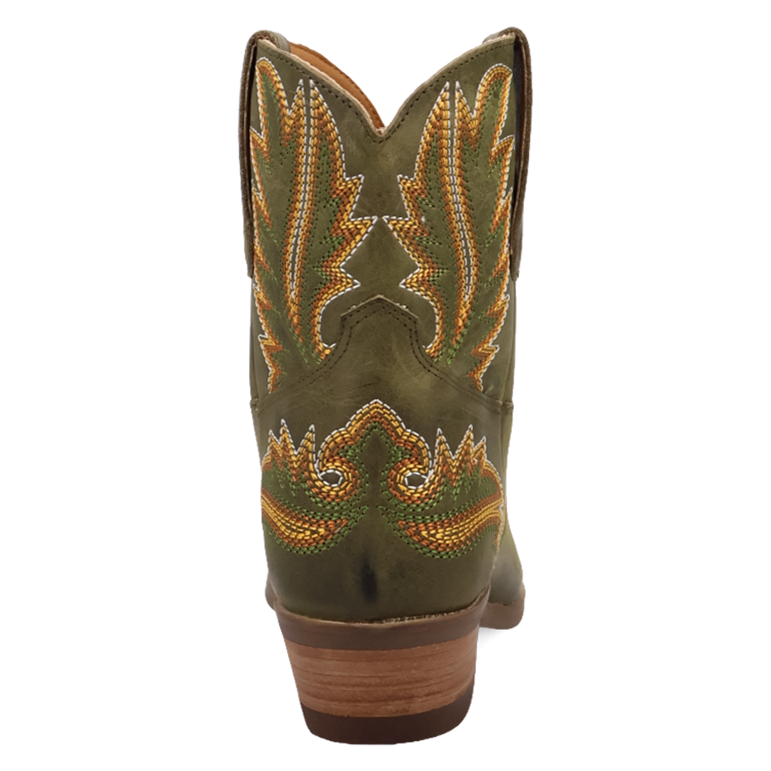 Online Exclusive | Dingo | Laurel Leather Bootie in Olive Green **PREORDER