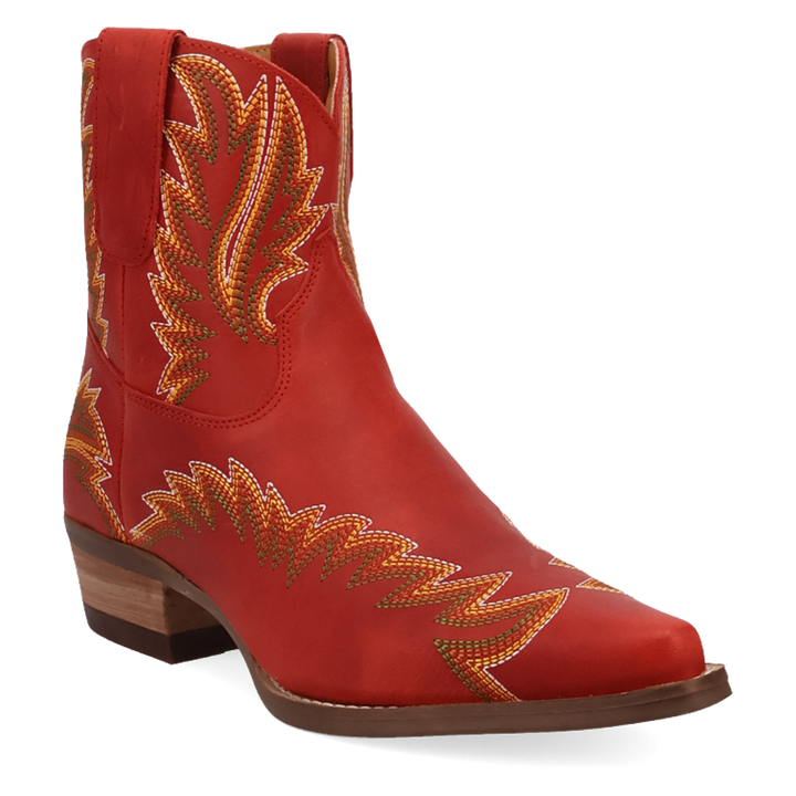 Online Exclusive | Dingo | Laurel Leather Bootie in Red **PREORDER