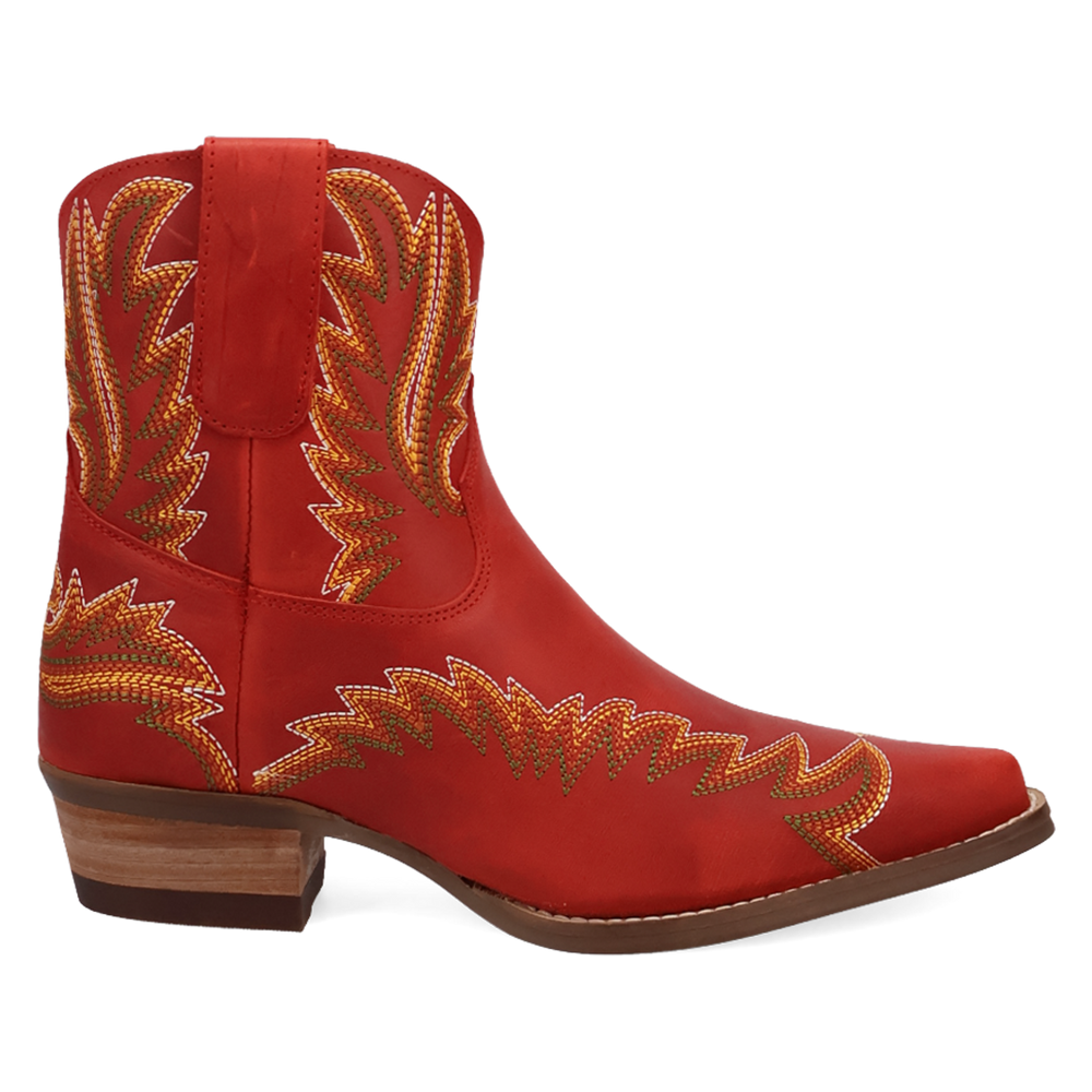 Online Exclusive | Dingo | Laurel Leather Bootie in Red **PREORDER