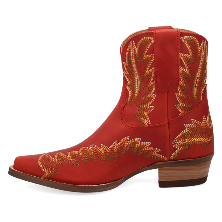 Online Exclusive | Dingo | Laurel Leather Bootie in Red **PREORDER