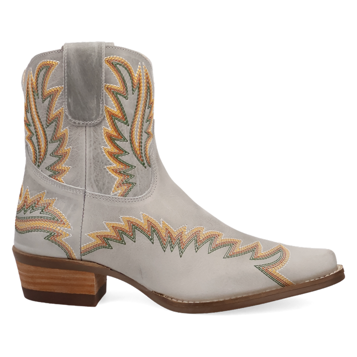 Online Exclusive | Dingo | Laurel Leather Bootie in White **PREORDER