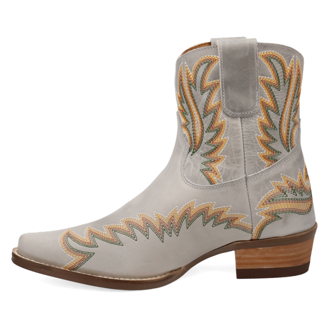 Online Exclusive | Dingo | Laurel Leather Bootie in White **PREORDER