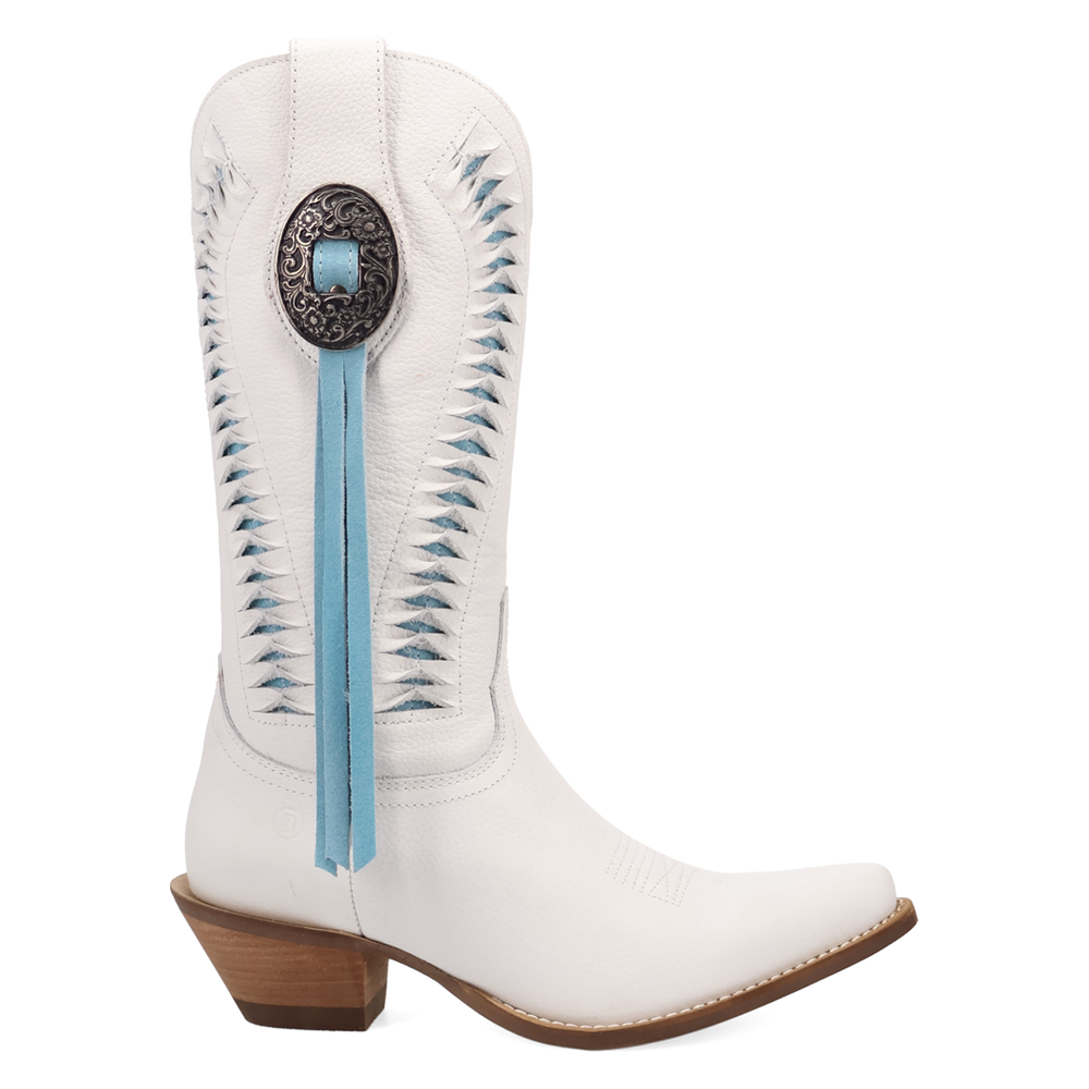 Online Exclusive | Dingo | Marrakesh Leather Boot in White **PREORDER