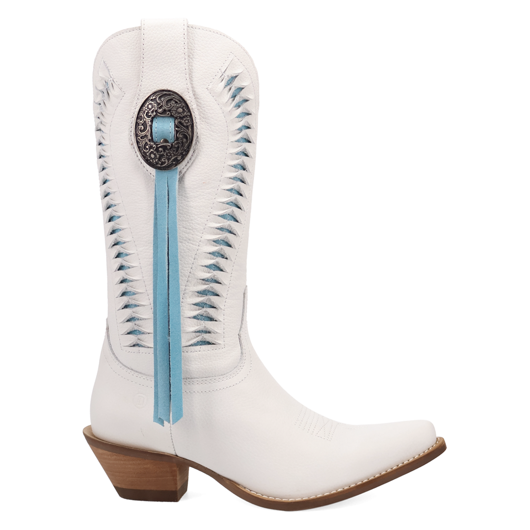 Online Exclusive | Dingo | Marrakesh Leather Boot in White **PREORDER
