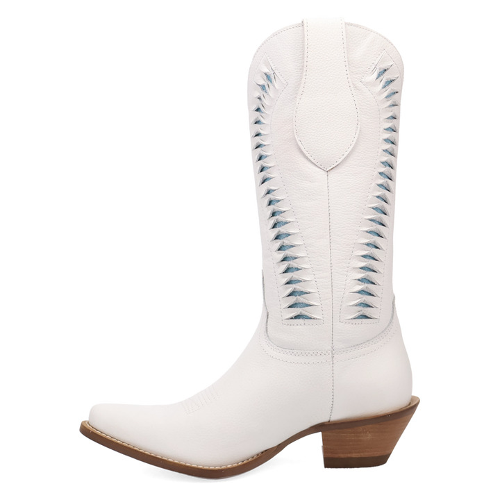 Online Exclusive | Dingo | Marrakesh Leather Boot in White **PREORDER