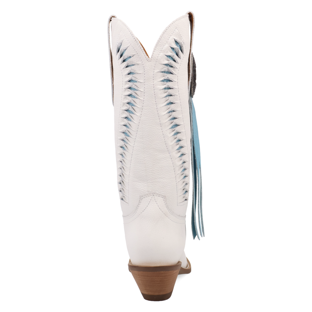 Online Exclusive | Dingo | Marrakesh Leather Boot in White **PREORDER