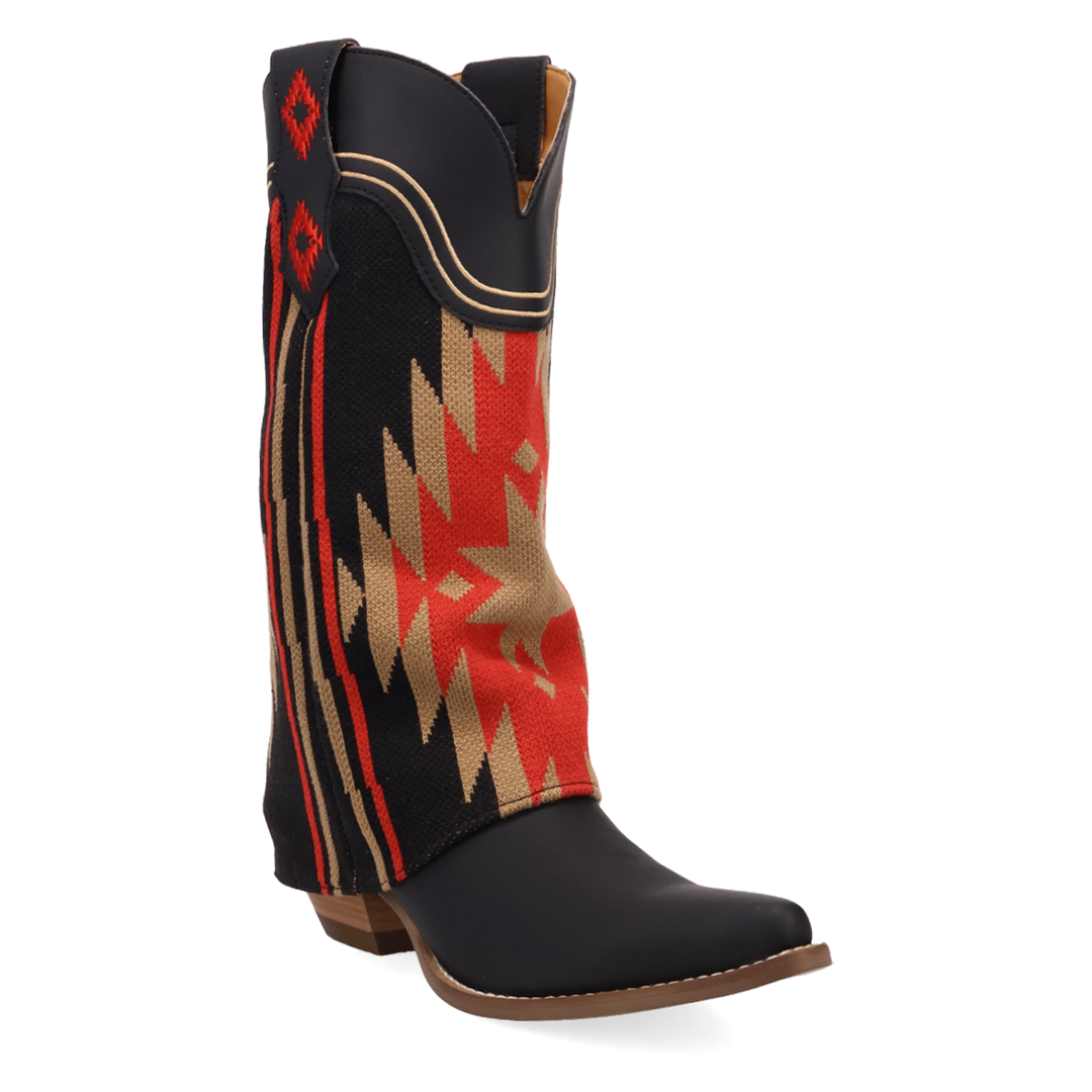 Online Exclusive | Dingo | Mystic Mesa Leather Boot in Black **PREORDER