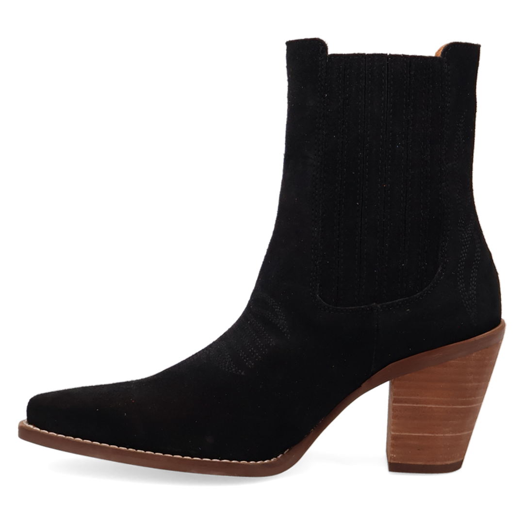 Online Exclusive | Dingo | Paloma Suede Leather Bootie in Black **PREORDER