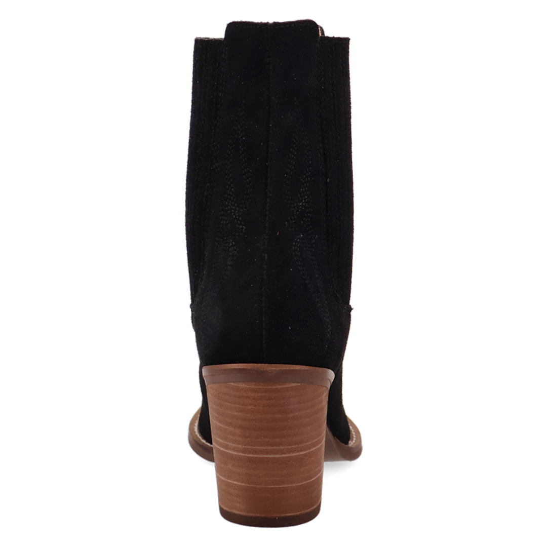 Online Exclusive | Dingo | Paloma Suede Leather Bootie in Black **PREORDER