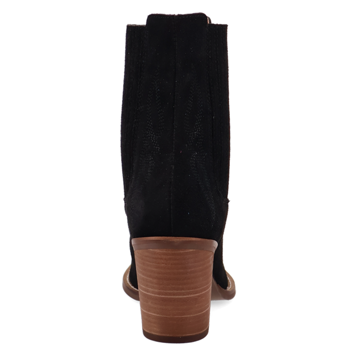 Online Exclusive | Dingo | Paloma Suede Leather Bootie in Black **PREORDER