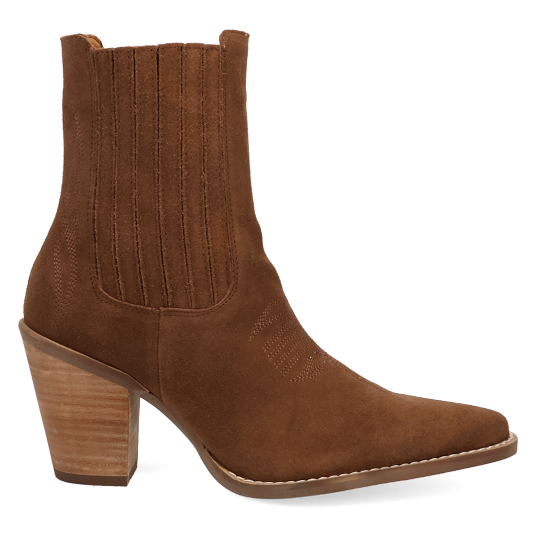 Online Exclusive | Dingo | Paloma Suede Leather Bootie in Brown **PREORDER