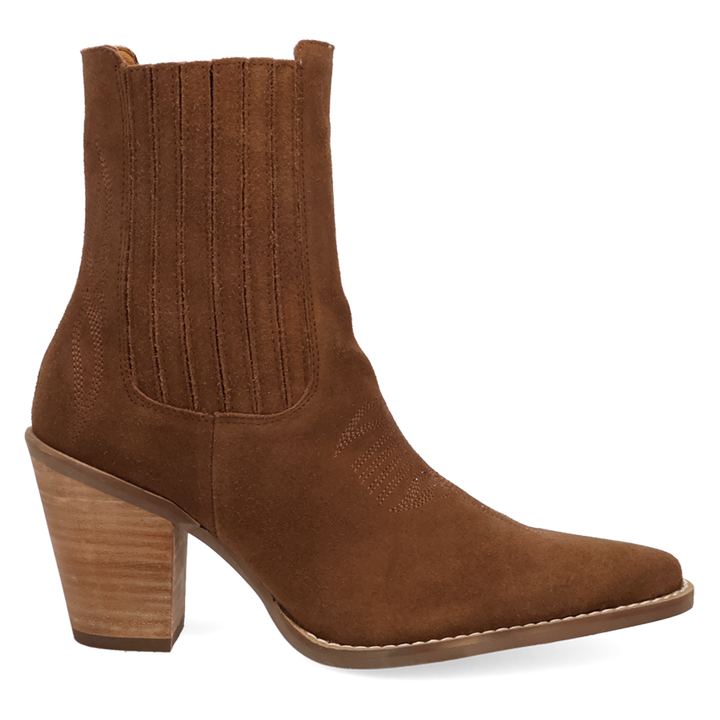 Online Exclusive | Dingo | Paloma Suede Leather Bootie in Brown **PREORDER