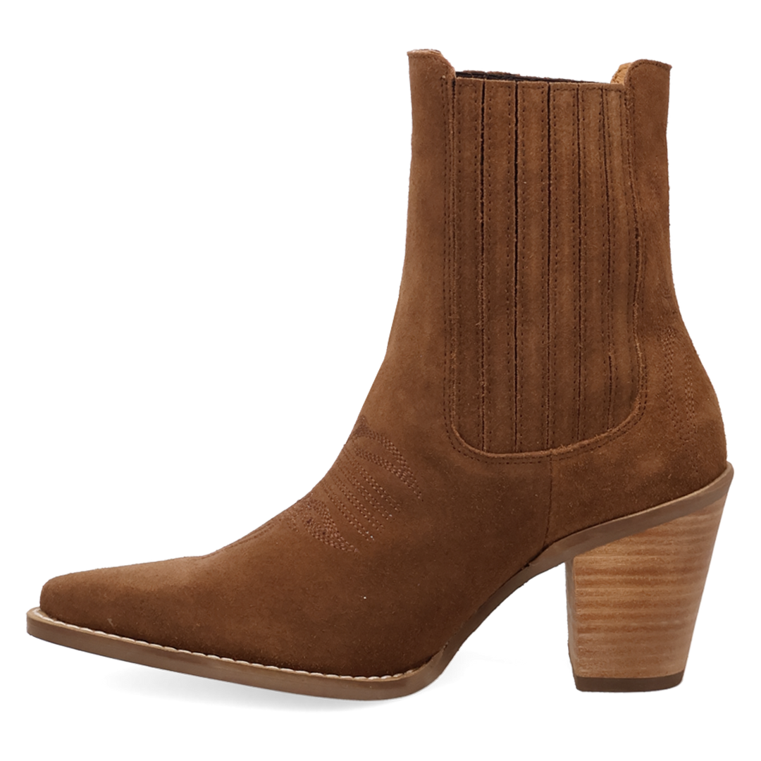 Online Exclusive | Dingo | Paloma Suede Leather Bootie in Brown **PREORDER