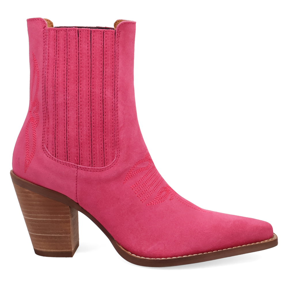 Online Exclusive | Dingo | Paloma Suede Leather Bootie in Pink **PREORDER