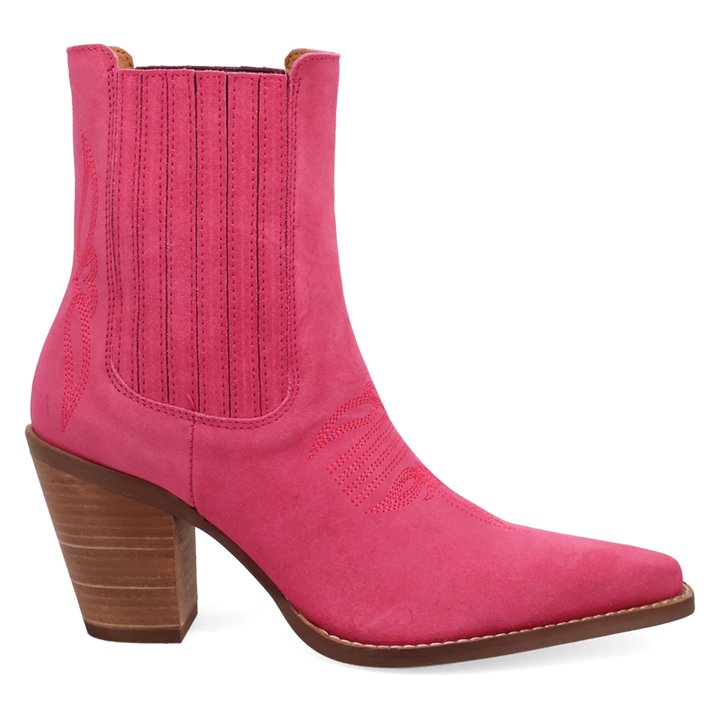 Online Exclusive | Dingo | Paloma Suede Leather Bootie in Pink **PREORDER
