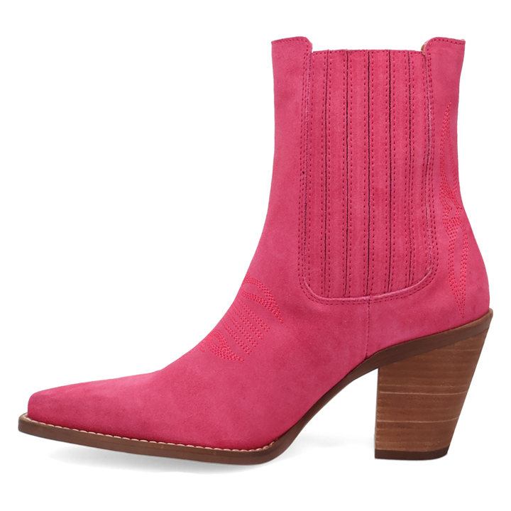 Online Exclusive | Dingo | Paloma Suede Leather Bootie in Pink **PREORDER