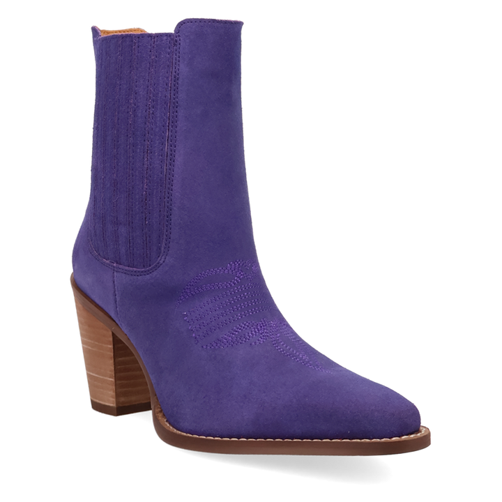 Online Exclusive | Dingo | Paloma Suede Leather Bootie in Purple **PREORDER