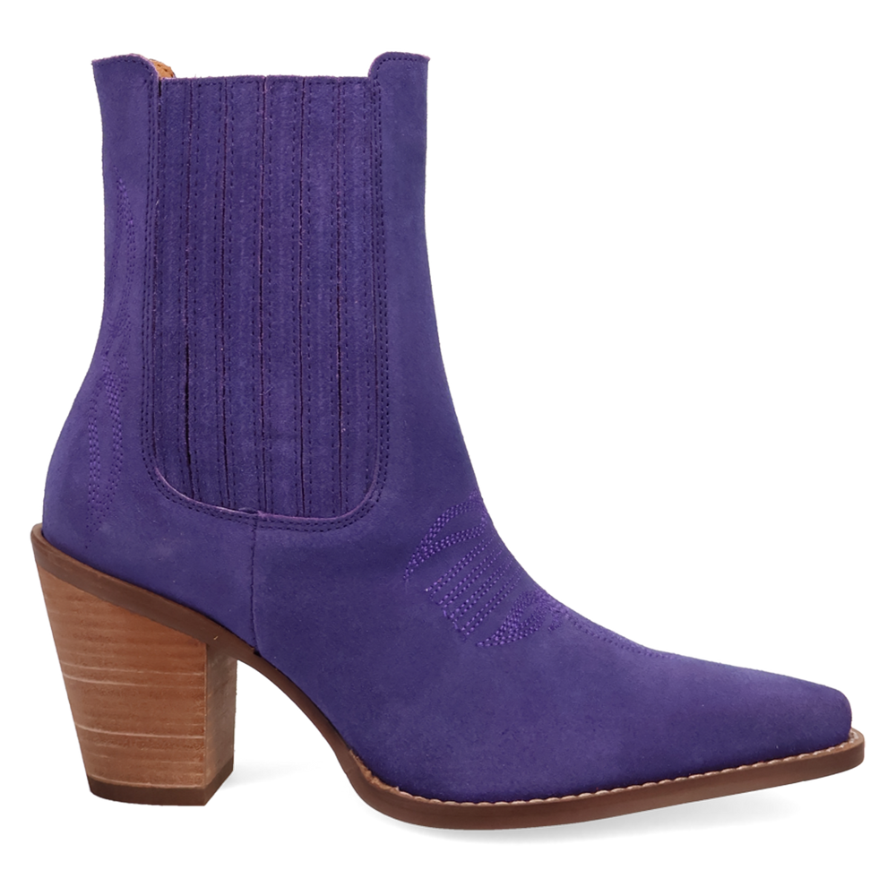Online Exclusive | Dingo | Paloma Suede Leather Bootie in Purple **PREORDER