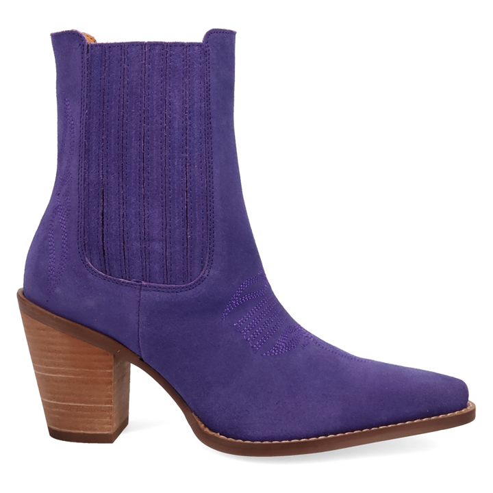 Online Exclusive | Dingo | Paloma Suede Leather Bootie in Purple **PREORDER