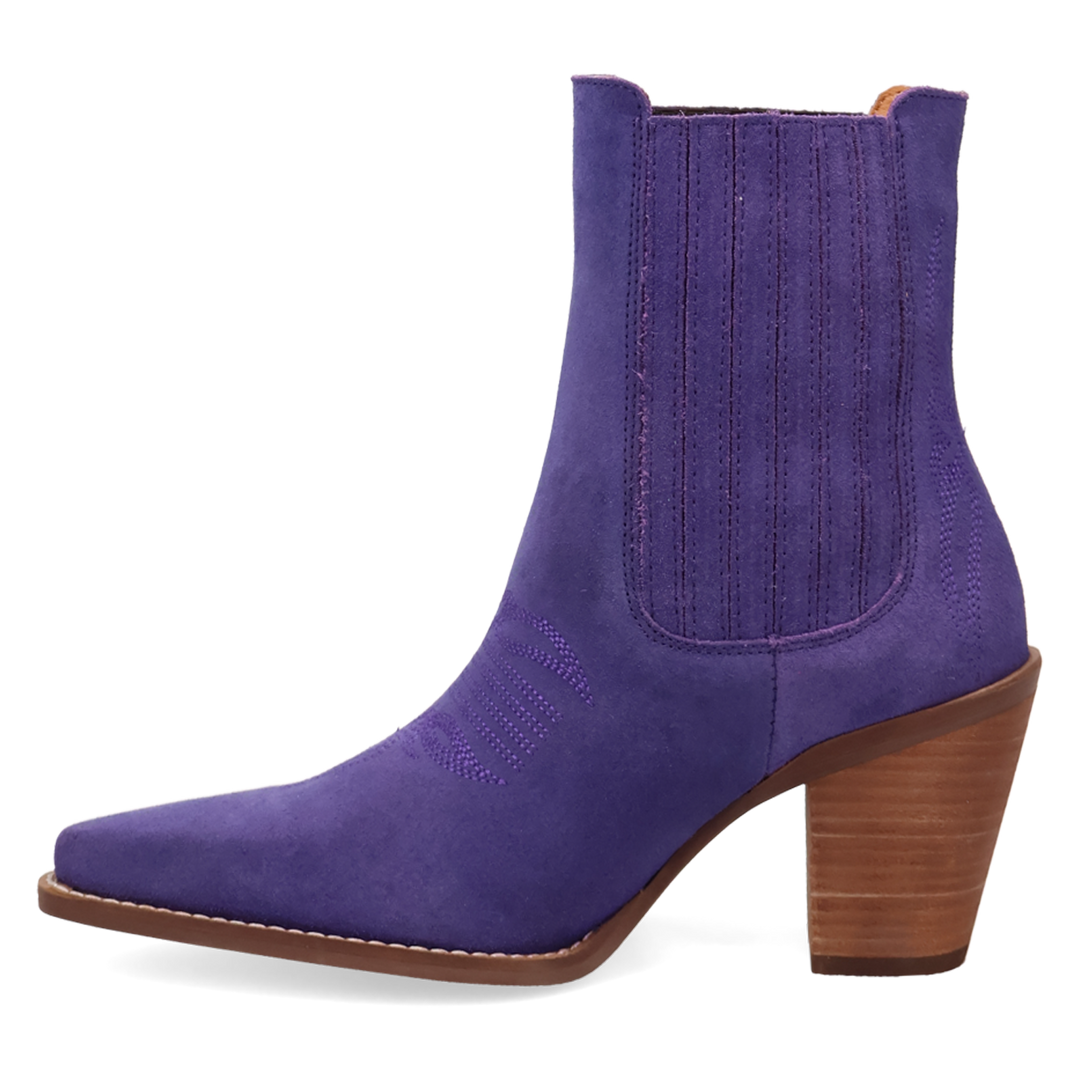 Online Exclusive | Dingo | Paloma Suede Leather Bootie in Purple **PREORDER